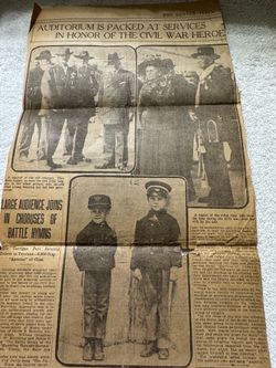 1910 Denver Times Civil War Heroes newspaper clipping