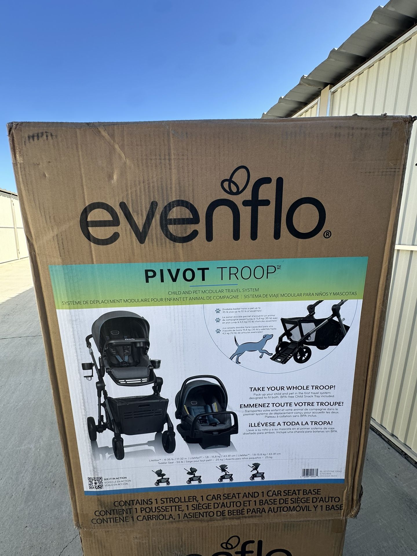 Evenflo Child And Pet Travel System NEW