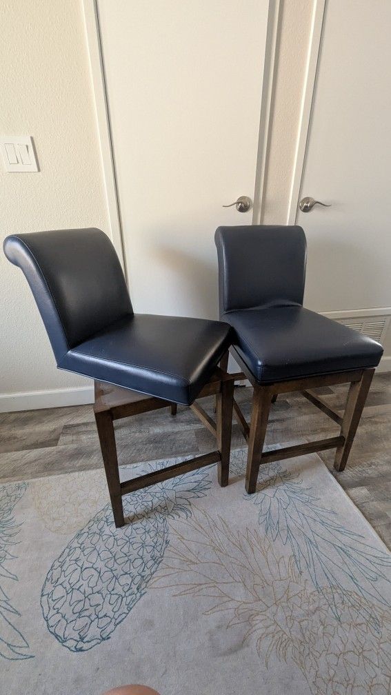 Bar Counter Stools, Swivel, Pair