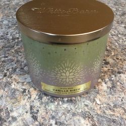 White Barn Vanilla Birch 3 Wick Candle 14.5 Oz