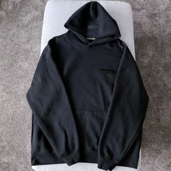 Fear of God ESSENTIALS Black Hoodie – Size XL