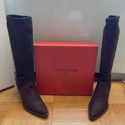 Donald J Pliner Knee High Suede Boots brand new