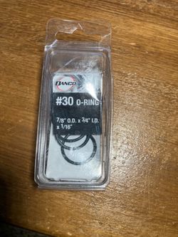 Danco #30 O-Ring 7/8" OD x 3/4" ID x 1/16" 10 Count