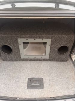 Sub box with subs and speaker panel with speakers