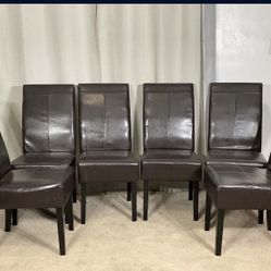 Set Of 6 Upholstered Dining Chairs