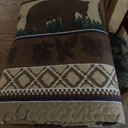 Bedspread Camping Theme