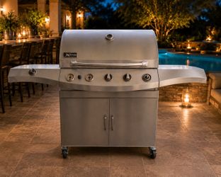 6-BURNER Stainless BBQ Grill WORKS GREAT