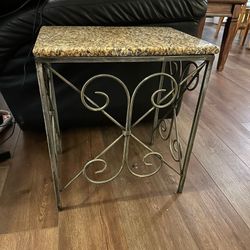 Granite Side Table 