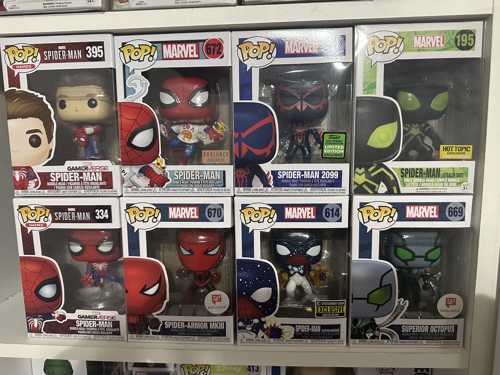 Spider-man Funko Pops