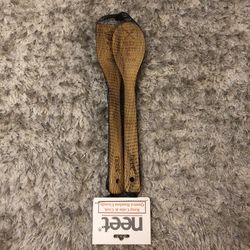 Neet Bamboo Cooking Utensils “keep calm & cook”Set