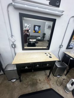 Beautiful barber/styling station