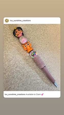 Aladdin Princess Jasmine Beadable Pen