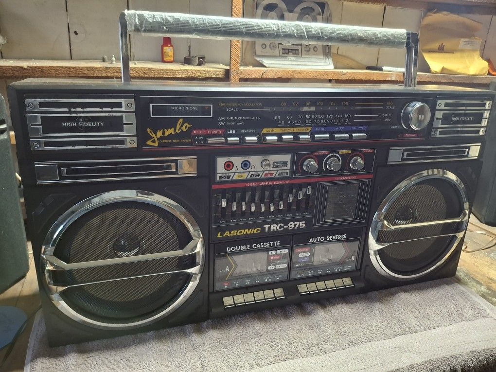 Mint Lasonic Trc-975 Vintage Boom Box