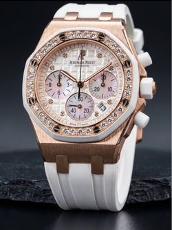 Audemars Piguet  Royal Oak 26048OK.ZZ.D010CA.01 Factory Diamond 18k Rose Gold