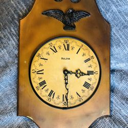 Vintage Bulova Eagle Wall Clock