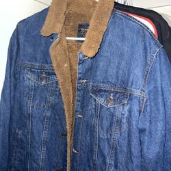 7 Diamonds Jean Jacket With Fur