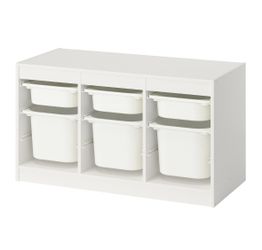 Trofast storage combination with boxes