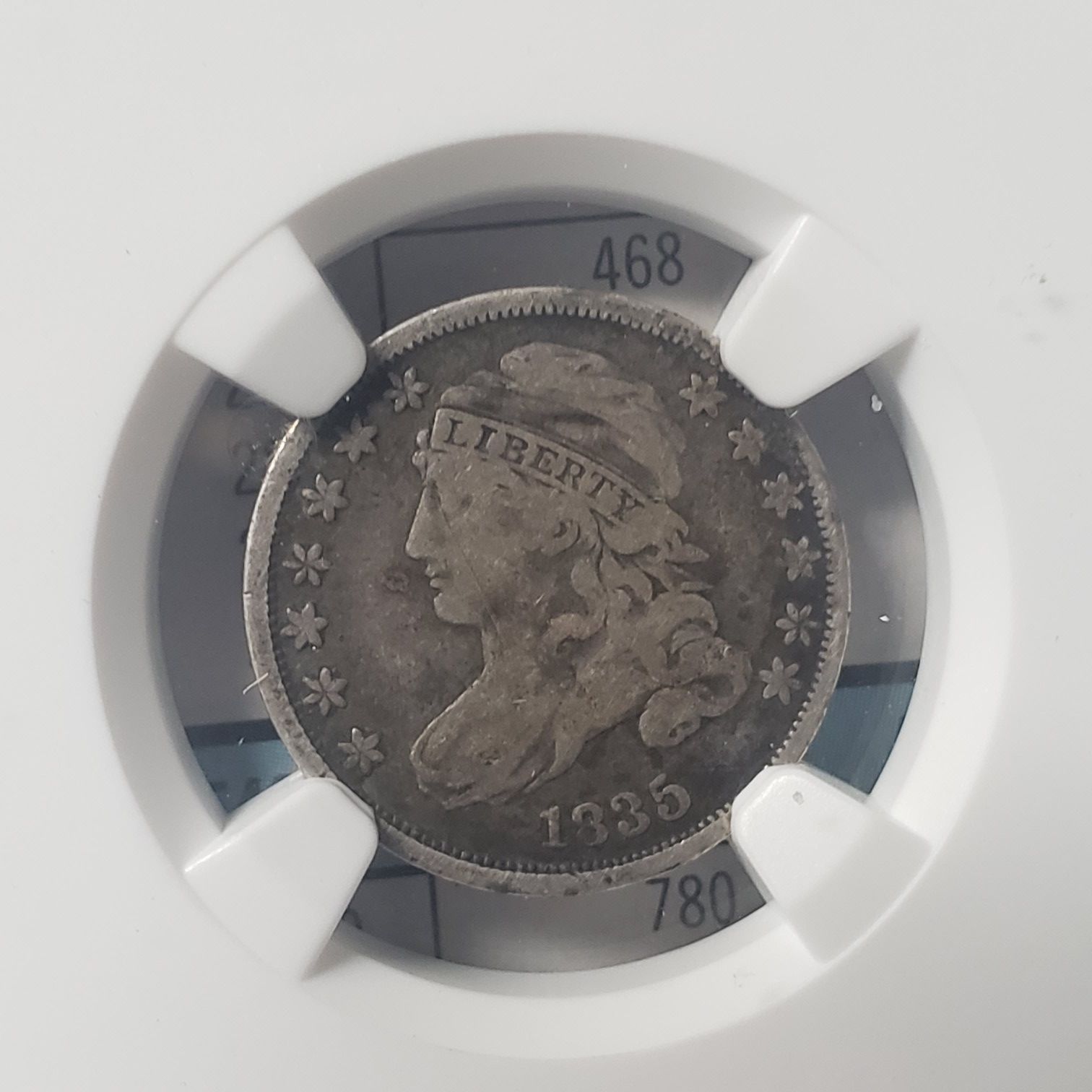 1935 Capped Bust Dime NGC VG8