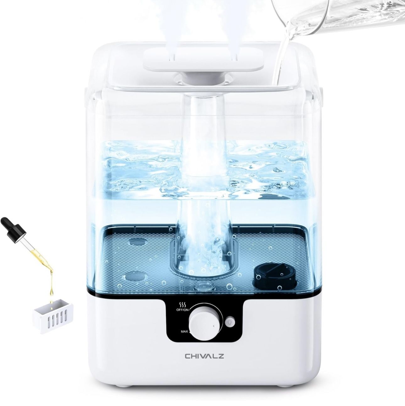 Brand New Humidifier With Aroma Oil Drop Container