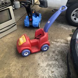 Red Kids Push Car