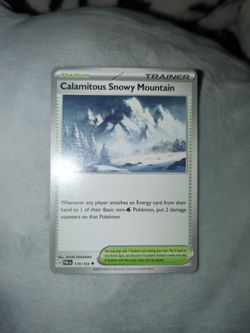 Calamitous Snowy Mountain PAL 174 pokemon card