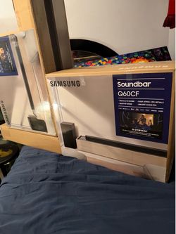 Samsung 3.1.2 Soundbar {HW-Q60CF} Dolby Atmos Home Theater - Wireless Sub, Adaptive Audio, Game Mode