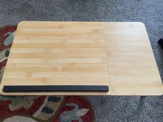 Foldable laptop desk.