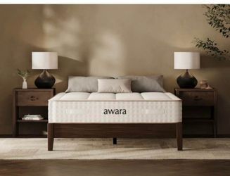 Over 50% off retail like new Awara Queen natural organic mattress