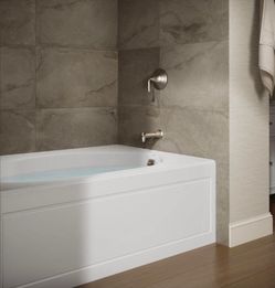 Windward 60 in. x 42 in. Acrylic Alcove Soaking Bathtub with Right-Hand Drain in White