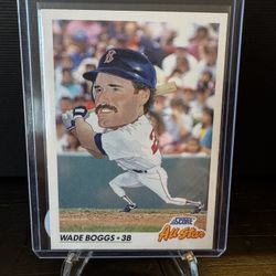 Wade Boggs Caricature Baseball Card 