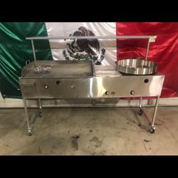 Plancha Para Tacos  Es Nueva  36” Plancha, 3 Vaporeras, Comal De enchiladas 