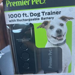 Premier Pet 1000 foot Dog Trainer with Rechargeable Battery, 16 levels of static correction