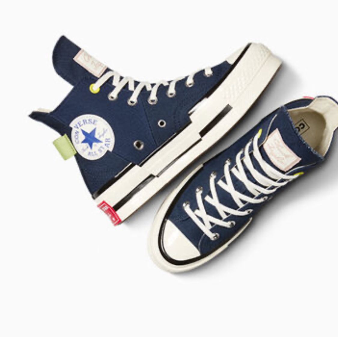 New Converse Chuck 70 Plus Heel Loop Sneakers in Navy size 8 Men - 10 women 