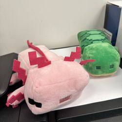 Minecraft plush toy bundle 2 pcs