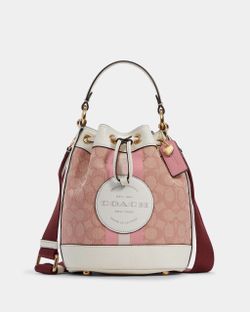 Coach Dempsey Drawstring Bucket Bag