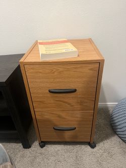 2-Drawer Rolling File Cabinet