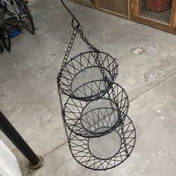 Black 3-tier Fruit and Vegetable Basket