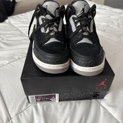 Men’s Jordan 3 Tinker black cement size 10.5 with OG box