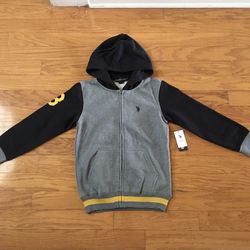 NWT U.S. Polo Assn boys full-zip hoodie jacket Size L 10/12 for Sale in  Cordova, TN - OfferUp