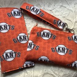 Heather Sue Sews San Francisco Giants Wallet Sunglasses Case Keychain Set