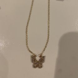 Gold Butterfly Necklace
