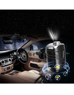 Star Lights for Car, Star Projector with Air Freshener, Ceiling Ambient Light with 6 Scents, Auto On/Off, Vent Clip Accent Light with Diffuser (Starry