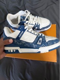 Louis Vuitton trainers navy blue size 43