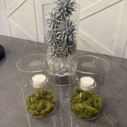 Crate & Barrel Candle Holders
