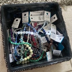 All Brand New Crystal And Class Beaded $2 Each Or 3 For $5 Makes Bracelet Or Necklaces 