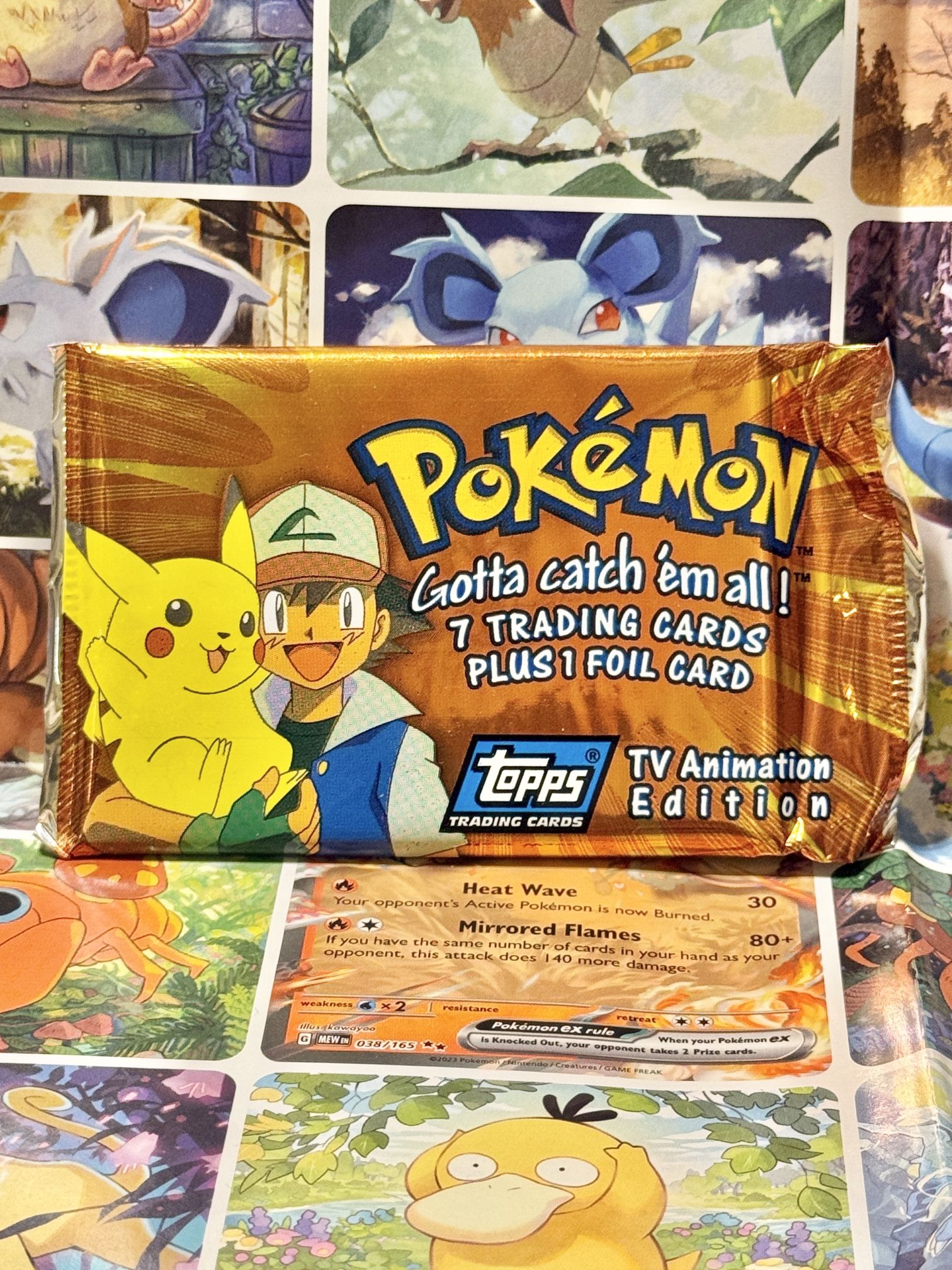 Sealed vintage 1999 Pokemon topps Pokemon TV show trading cards Pack