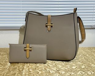 Beige Purse w Clutch