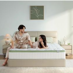Full Mattress,10 Inch Full Size Mattresses in a Box,Memory Foam Hybrid Mattress,with Individual Pocket Spring - Pressure Relief, Motion Isolation, Coo