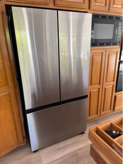 Samsung Bespoke 24 Cu. Ft. French Door Smart Refrigerator – Glass Panel Finish – Like New