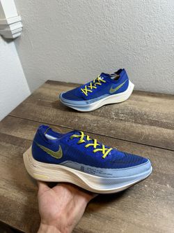 Nike ZoomX Vaporfly Next 2 Hyper Royal Yellow Strike DM8324-400 Men's Size 10